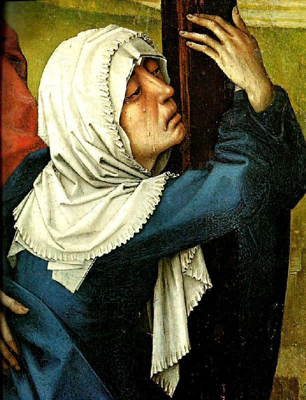 Rogier van der Weyden korsfastelsen oil painting picture